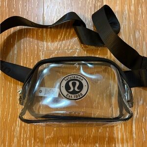 lululemon athletica Everywhere Transparent Belt Bag with Black Trim 1L
